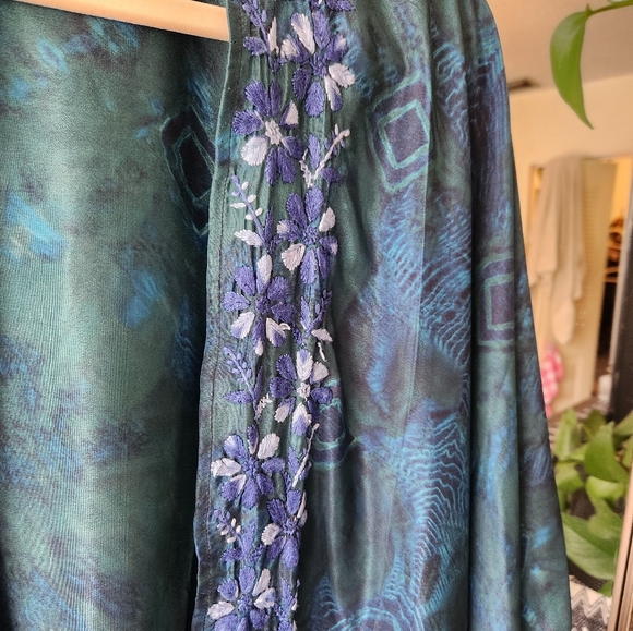 Teal and Navy Kimono - Picture 8 of 9